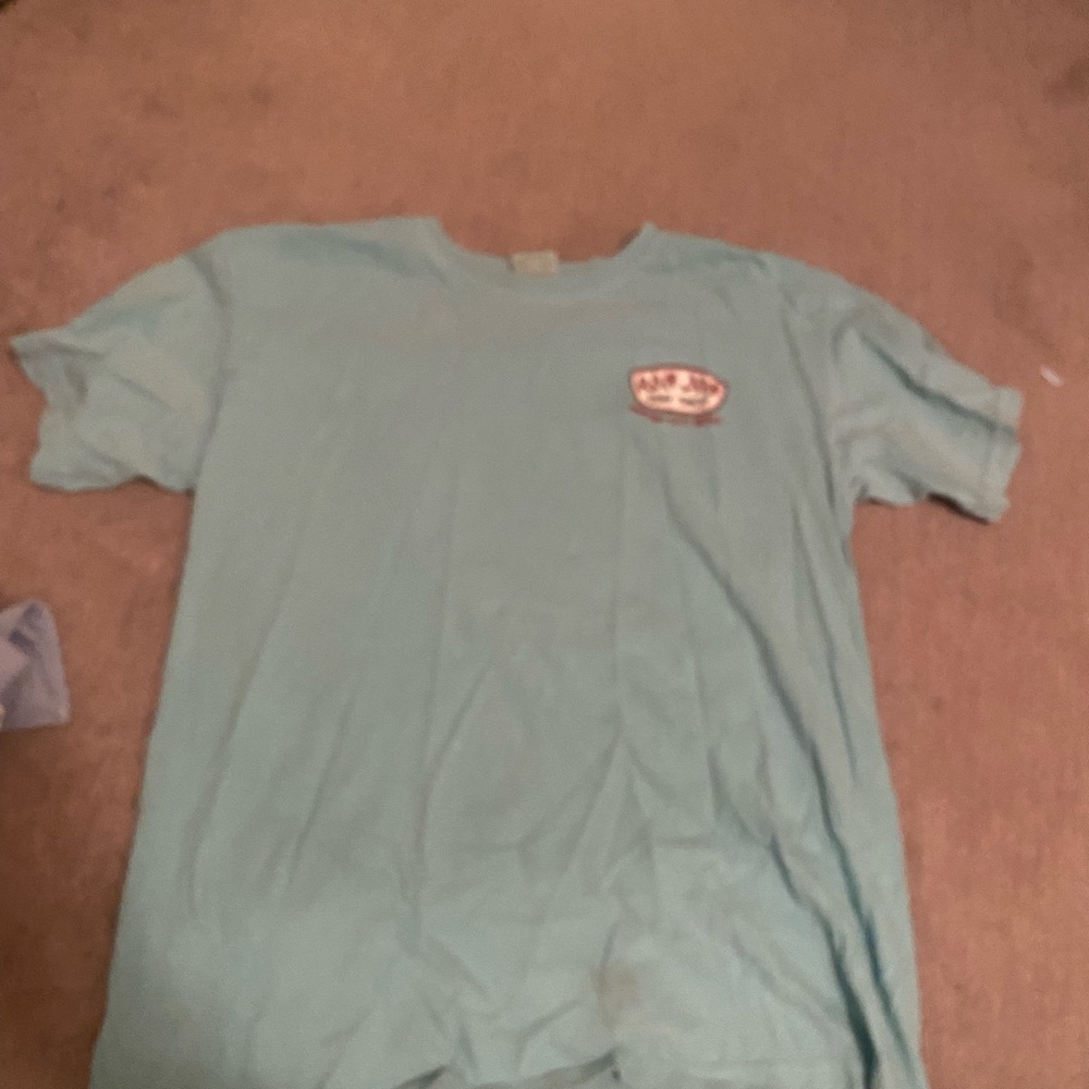 super cute ron jon blue t shirt